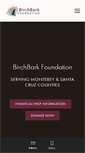 Mobile Screenshot of birchbarkfoundation.org